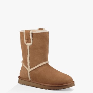 Ugg Classic Short Spill Seam Klassiska Stövlar Dam Bruna (367982BCH)